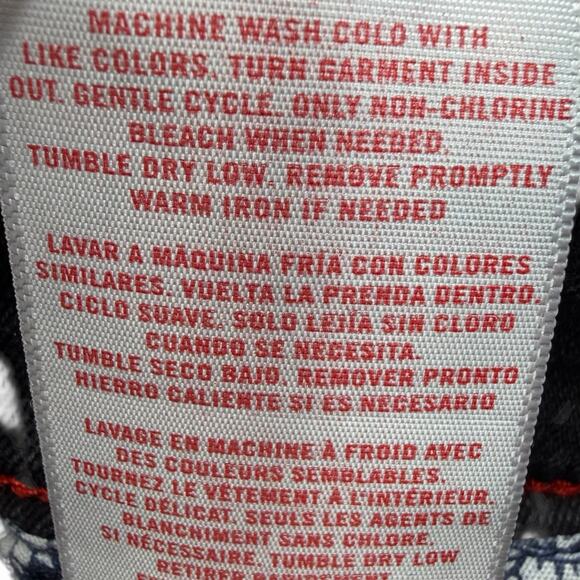 Izod Jeans Mens 32 x 28 Slim Taper Fit Denim Pants Black Stretchy - Picture 10 of 11